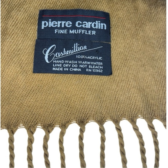 Vintage Pierre Cardin Fine Muffler Cashmillion Scarf - Picture 2 of 8